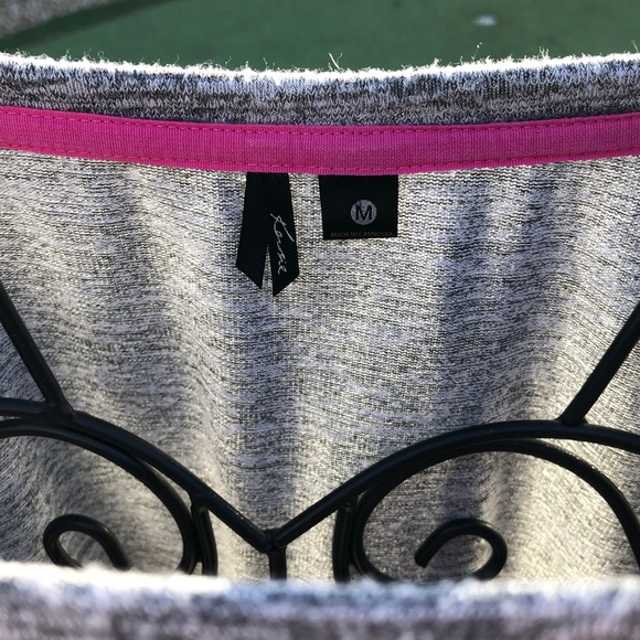 EUC Kensie Lightweight Gray Pink Long Sleeve Sz Medium - Picture 3 of 4